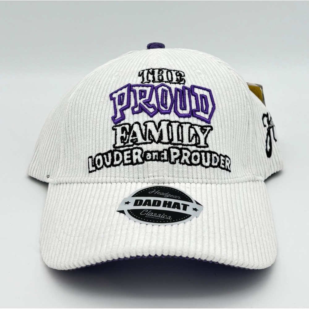 The Proud Family Louder‎ and Prouder Corduroy Dad Hat Headgear Classics White